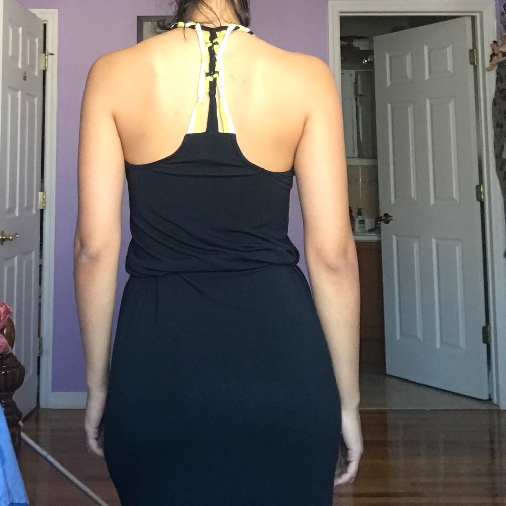 Modal halter maxi dress
